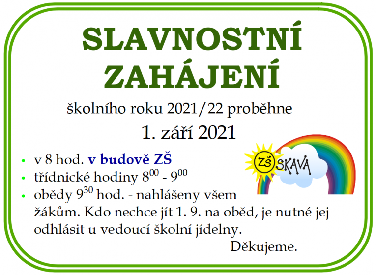 zahájení